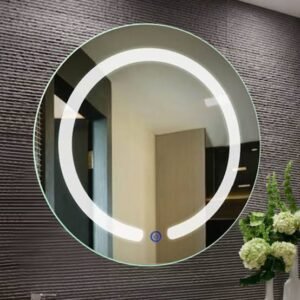 LED mirror with touch sensor
